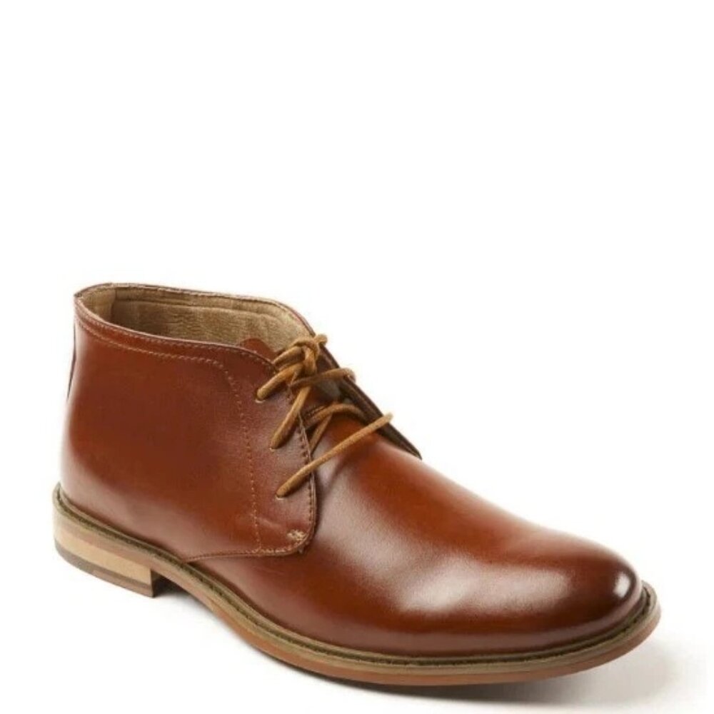 Men's Deer Stags Brown Leather Seattle Chukka Boots Size 12
